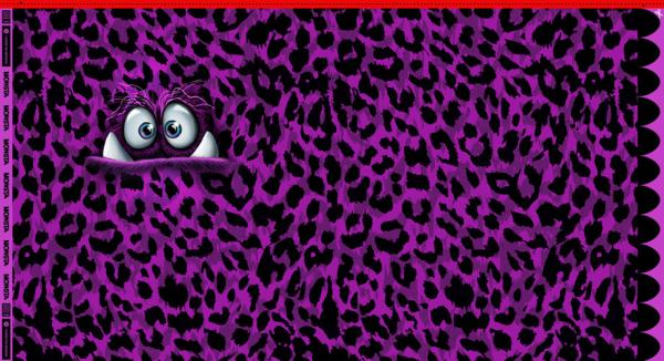 French Terry Panel ca. 85 cm Monsta Lila by Thorsten Berger von Swafing